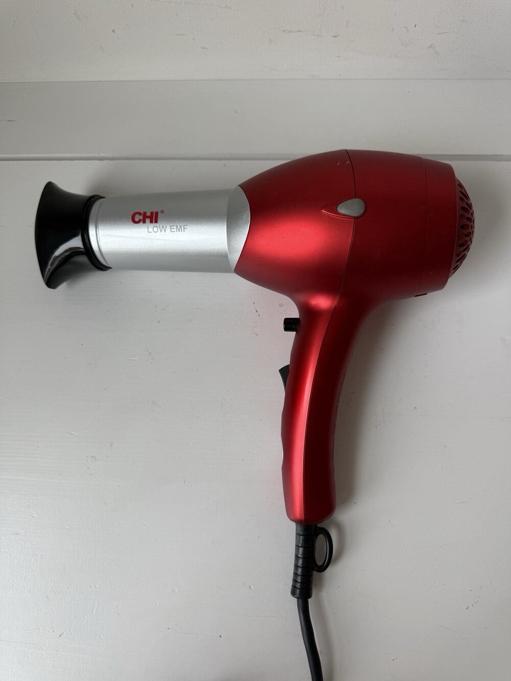 CHI Low EMF Professional Hair Dryer 1500W Red GF8006 TESTED CLEANED FILTER